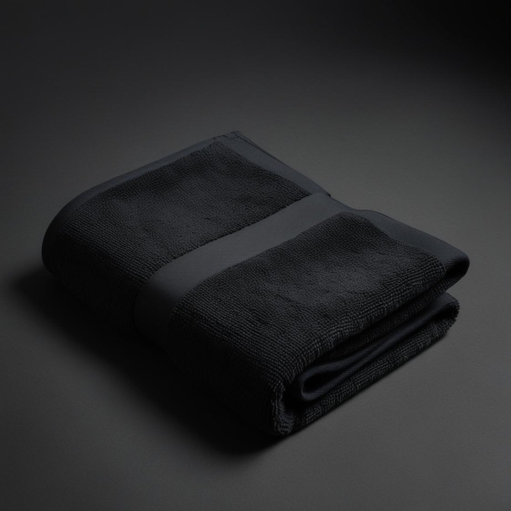 Serviette de sport noire Protealpes